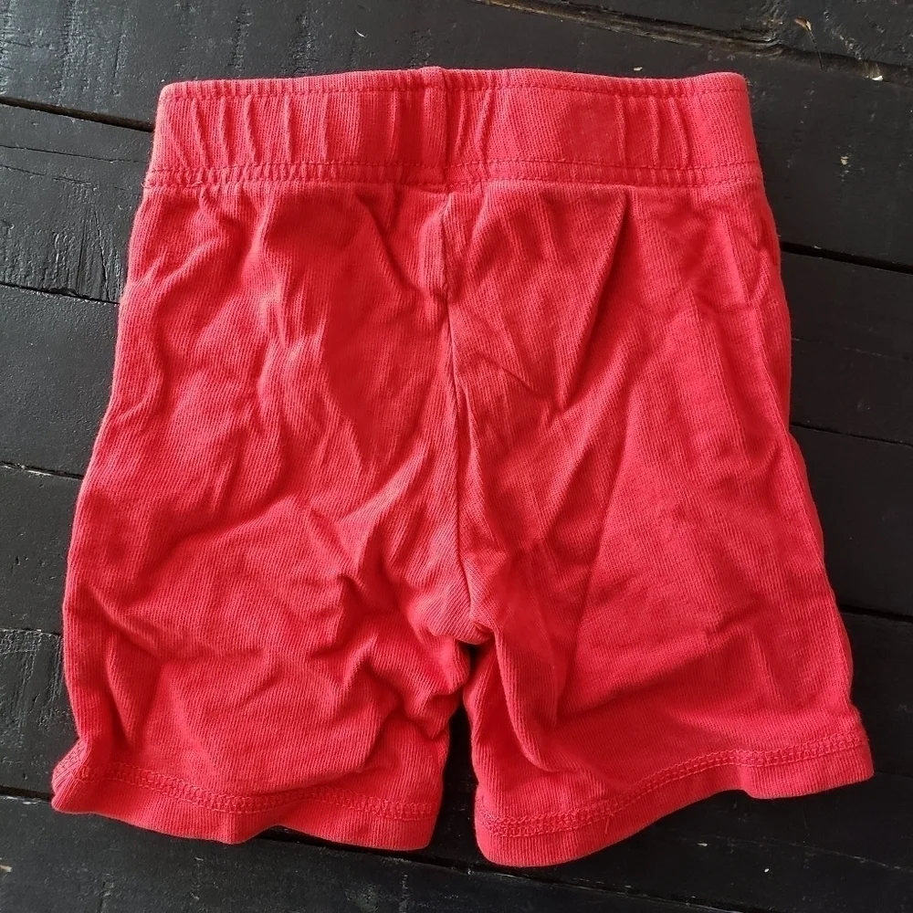 Gymboree Baby Boy 18-24 Months Red Pull On Shorts Soft 100% Cotton